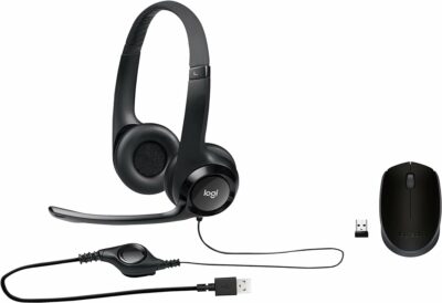 Logitech H390  Wired Headset for PC/Laptop, Stereo Headphones
