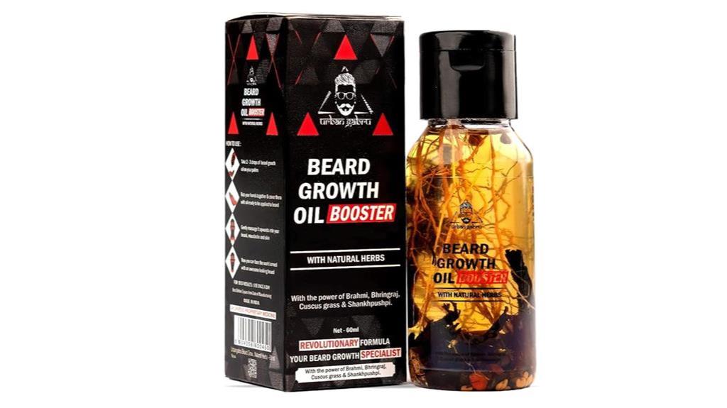 beard growth oil with natural herbs