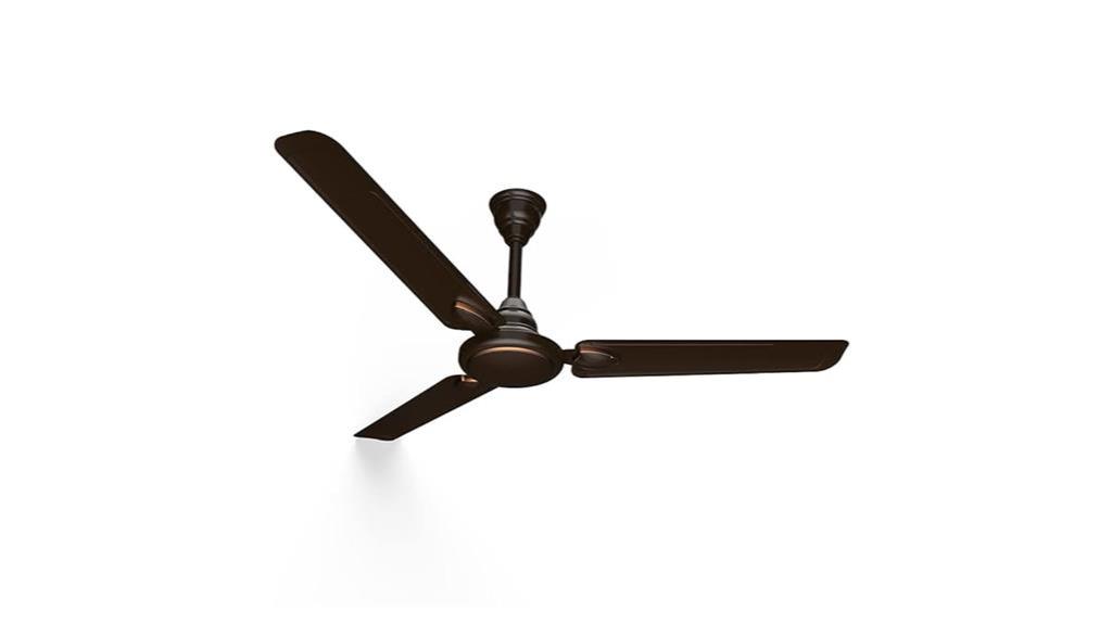 crompton ceiling fan 48 inch smoked brown