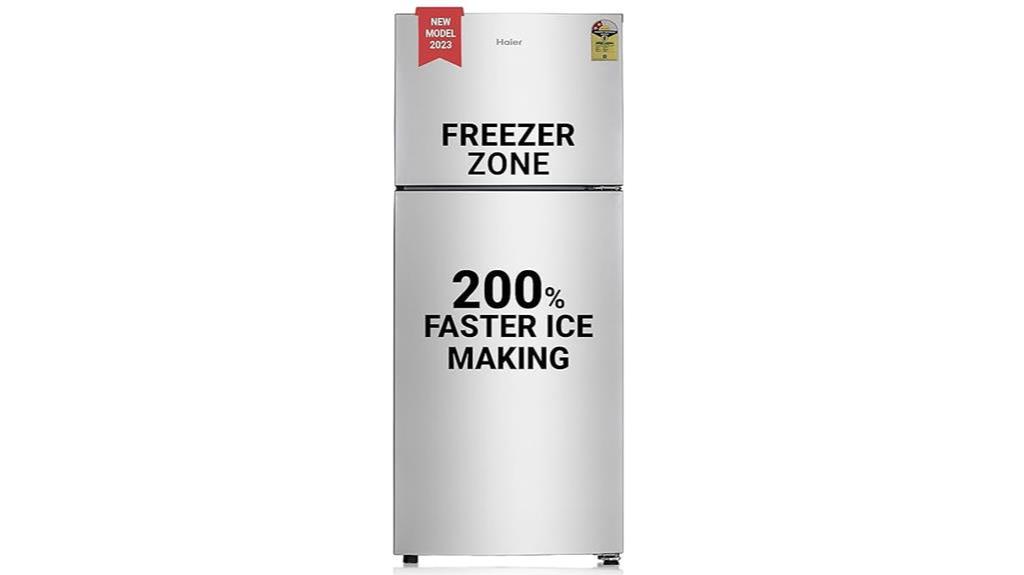 haier 240l frost free double door refrigerator