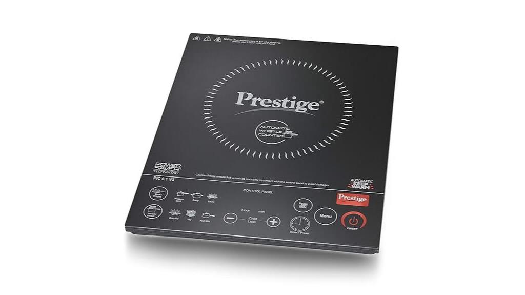 high power induction cooktop with whistle counter