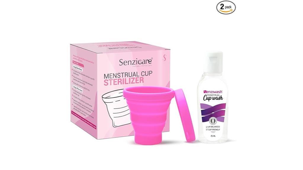 menstrual cup sterilizer container