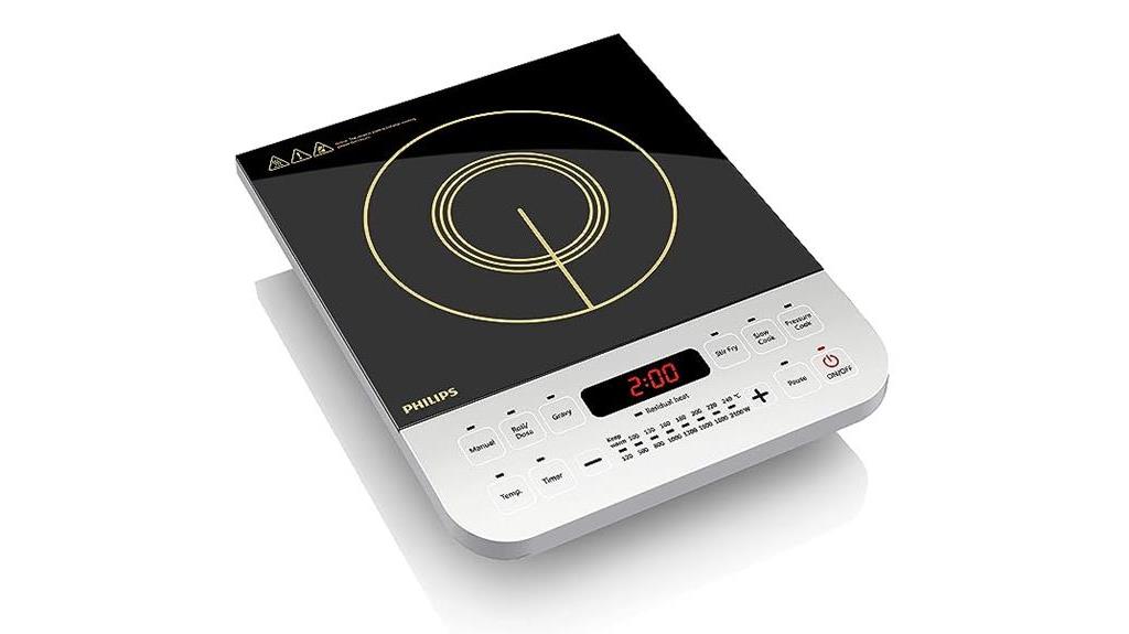 philips induction cooktop crystal