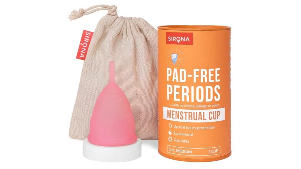 reusable menstrual cup details