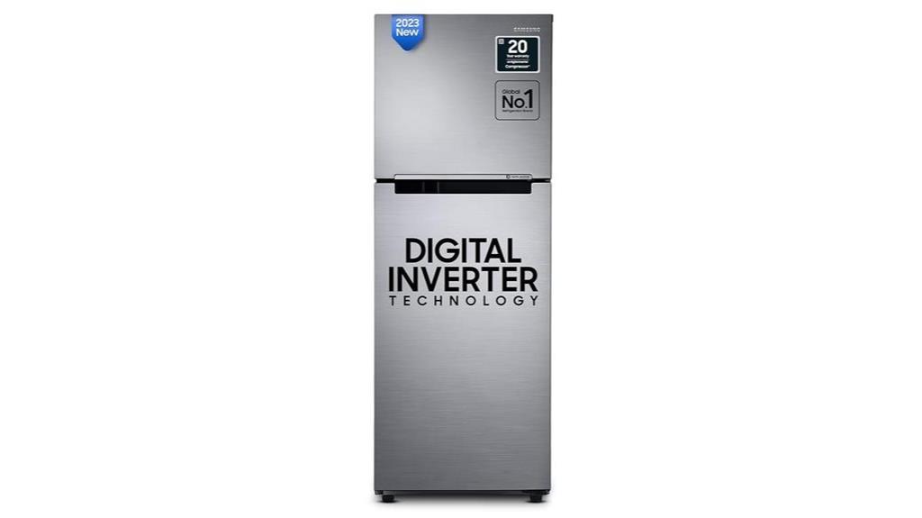 samsung 236l digital inverter frost free double door refrigerator