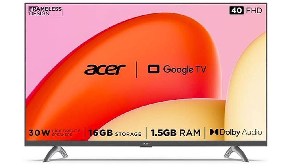 acer 40 inch full hd smart led google tv
