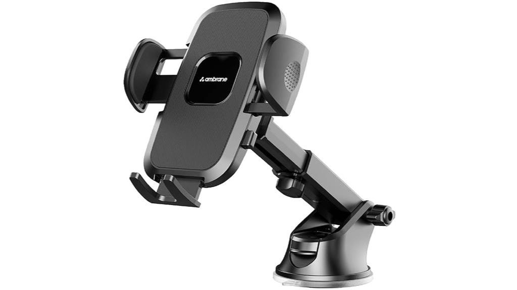 adjustable mobile holder with suction cup