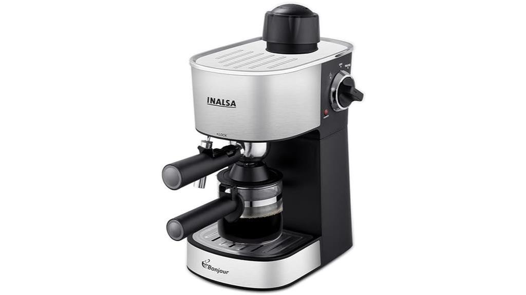 compact and powerful coffee maker