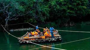 Bamboo Rafting in Kuruva Island