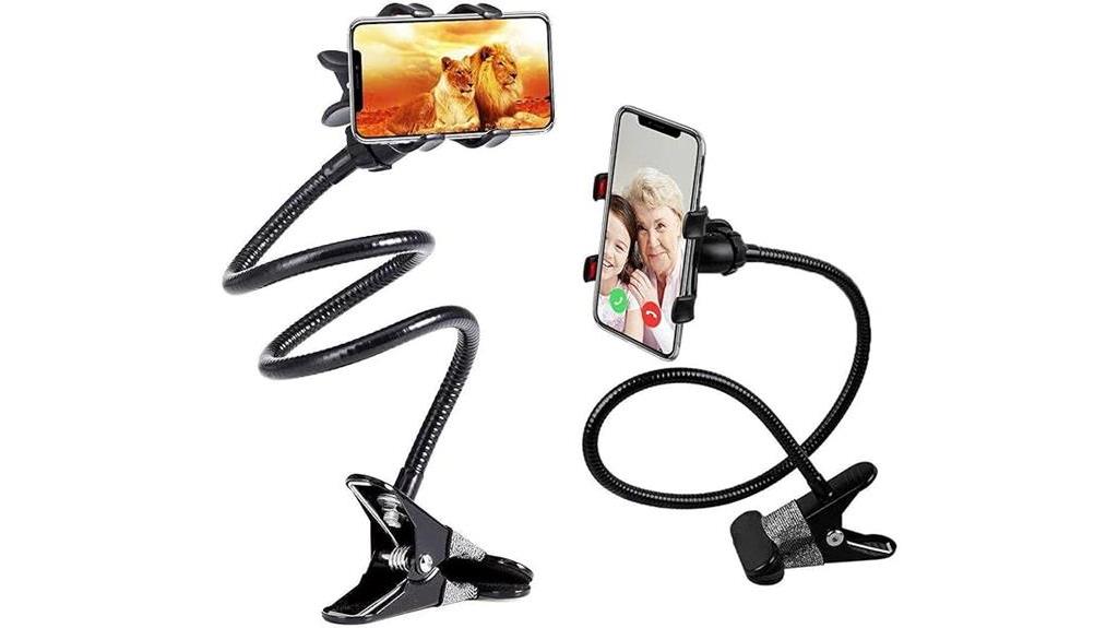 flexible metal phone holder
