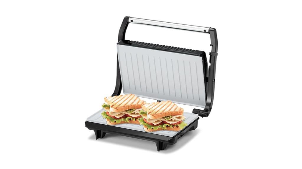 kent sandwich grill with ceramic coating and temperature control