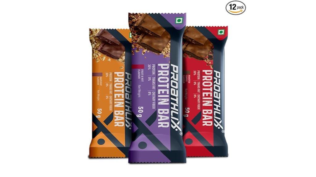 proathlix mixed flavour protein bars
