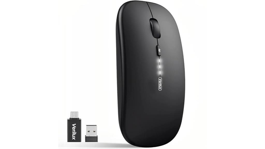 slim wireless mouse with usb receiver