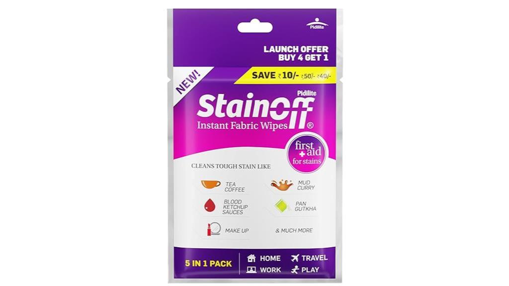 stain remover wipes for clothes and fabric