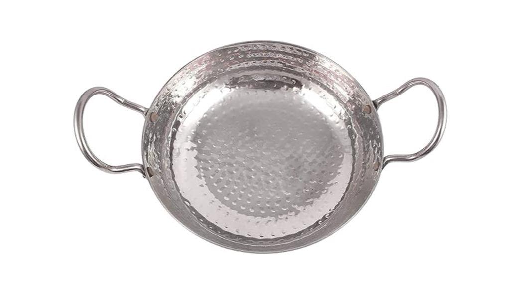 stainless steel hammered cookware