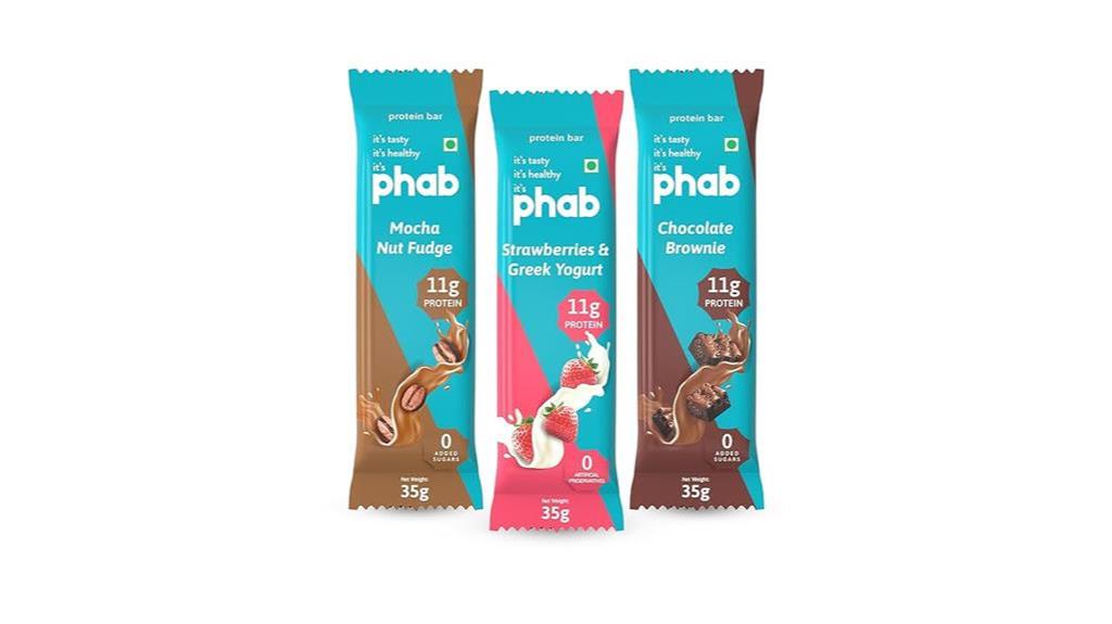 variety pack of phab mini protein bars