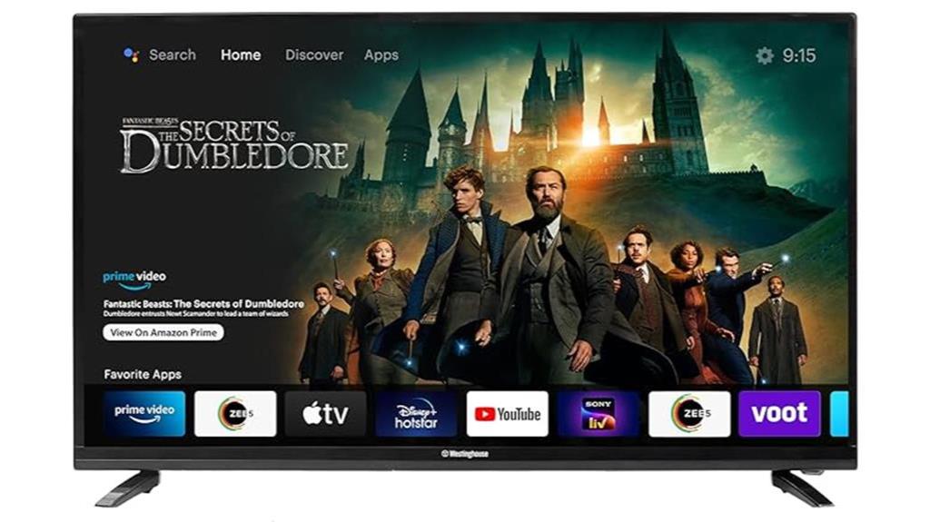 westinghouse 40 inch smart android tv